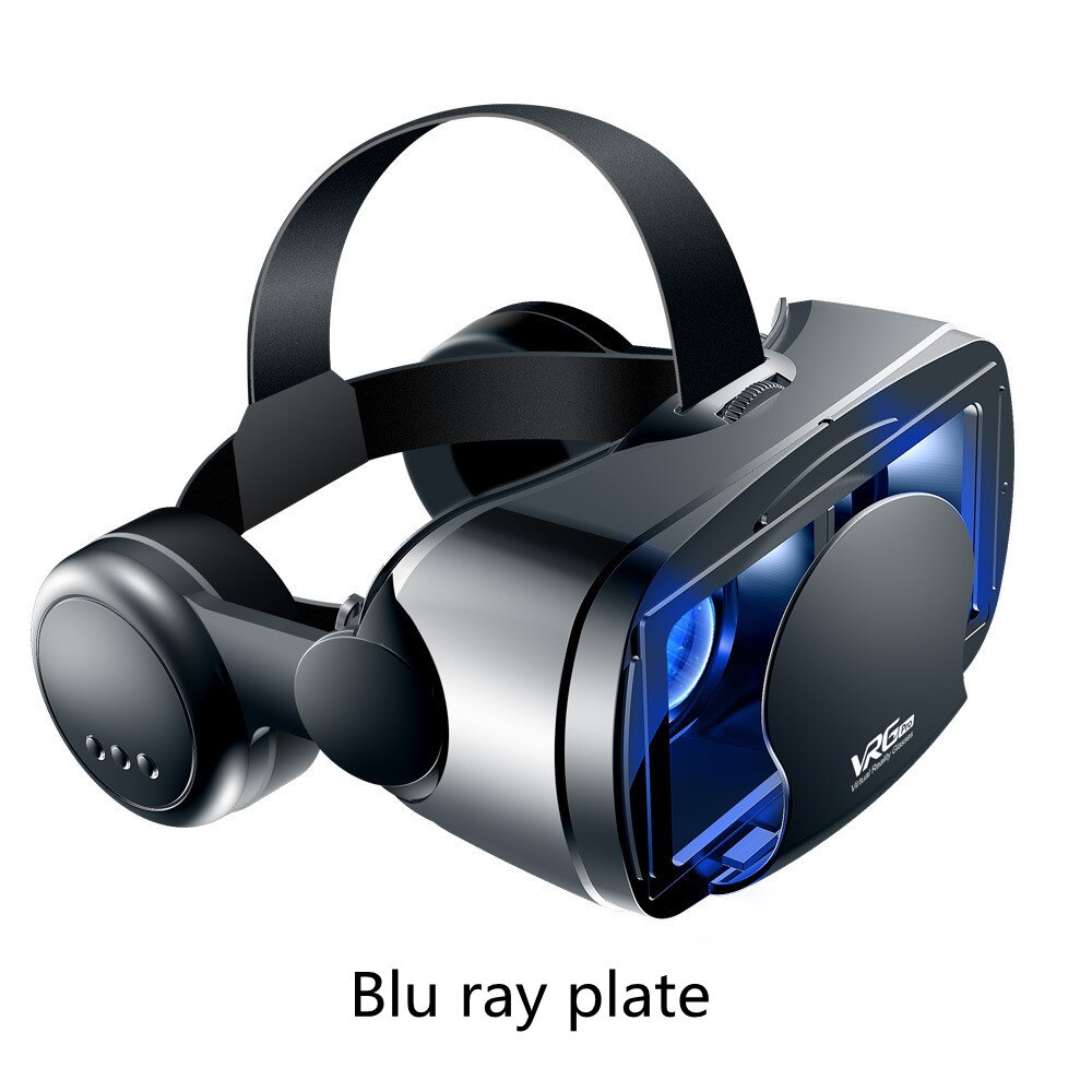 Vrgpro óculos de realidade virtual 3d blu ray óculos com fones de ouvido capacete especial para o telefone móvel: Default Title