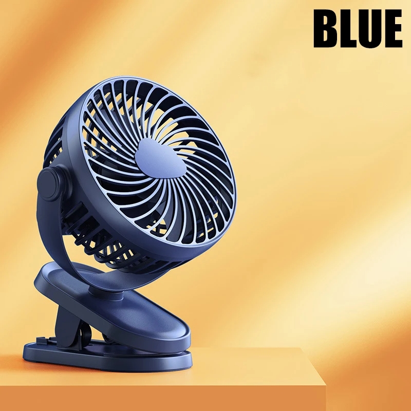 12–48 Stunden Tisch-Mini-Ventilator mit stabiler Klemme, wiederaufladbar, USB, 3 Geschwindigkeiten, Schlafstummschaltung für Badezimmer, Küche, Studentenwohnheim, 10.000 mAh: Freier Raum