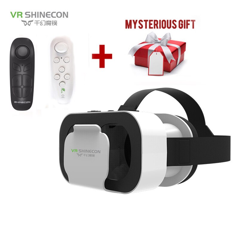 Shinecon Vr Doos 5 Mini Vr Bril 3D Bril Virtual Reality Bril Vr Headset Voor Google Kartonnen Smartp