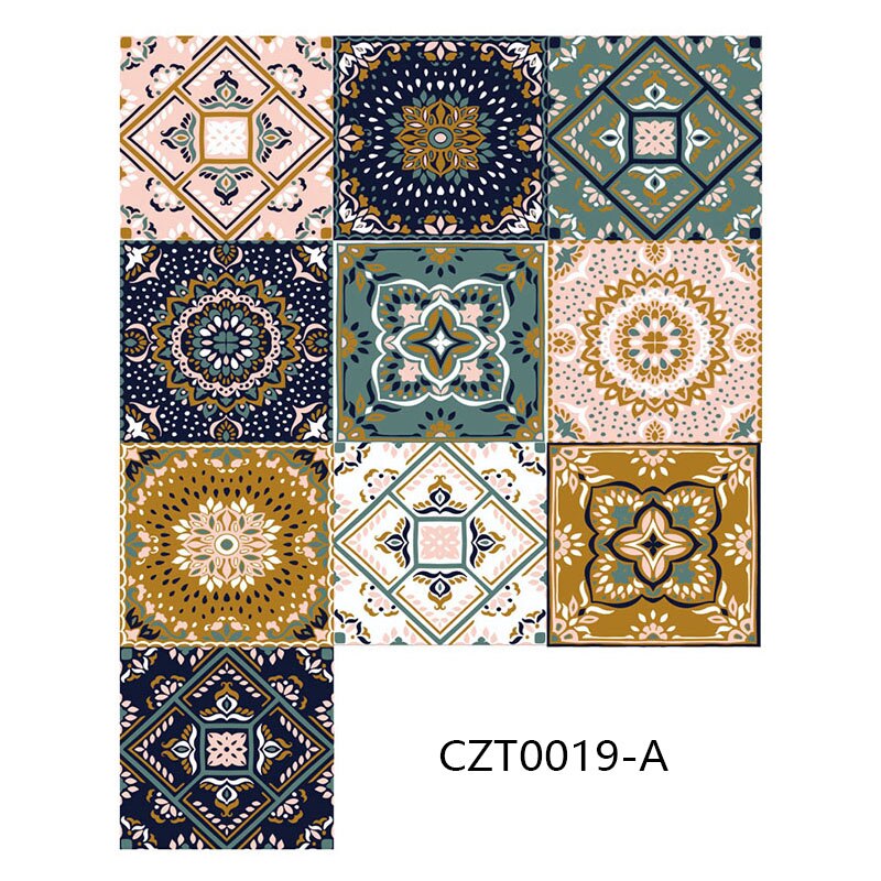 Olie-Proof Hittebestendige En Waterdichte Zelfklevende Tegel Stickers Badkamer Keuken Woonkamer Wanddecoratie 3D muursticker: pattern 5