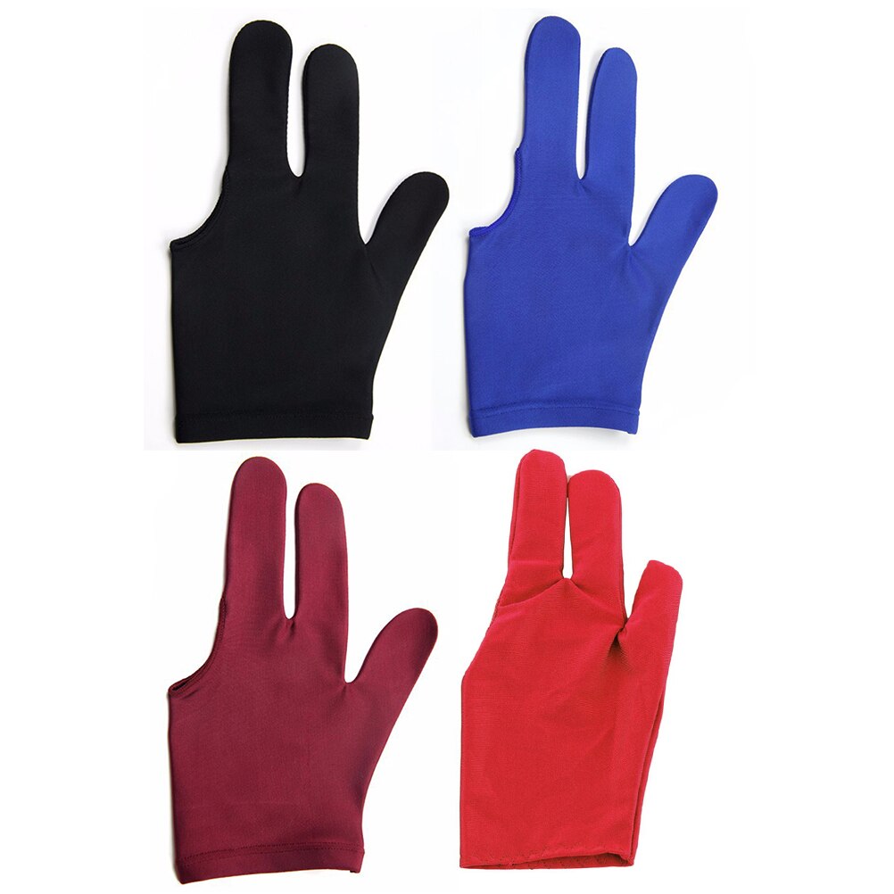 1Pc Biljart Drie Vinger Handschoenen Anti Skid Snooker Biljart Cue Handschoen Zwembad Linkerhand Hoge Elasticiteit Voor Unisex Accessoires