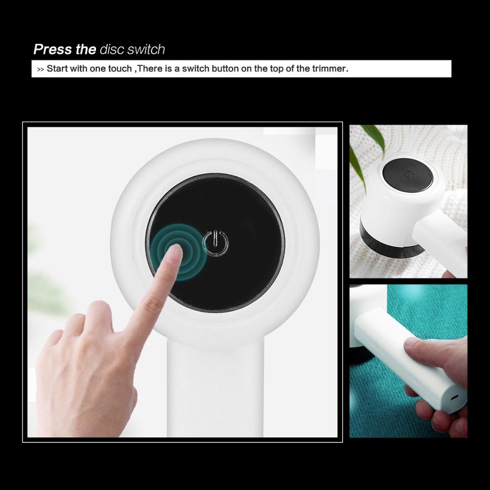 Rechargeable Portable Lint Remover Clothes fuzz pellet trimmer machine Charge Fabric Shaver Removes for clothes Spools removal