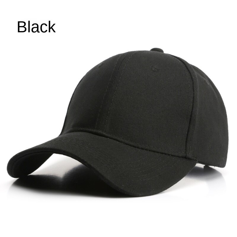 SLECKTON 100% Cotton Baseball Cap for Men and Women Simple Solid Color Hat: black