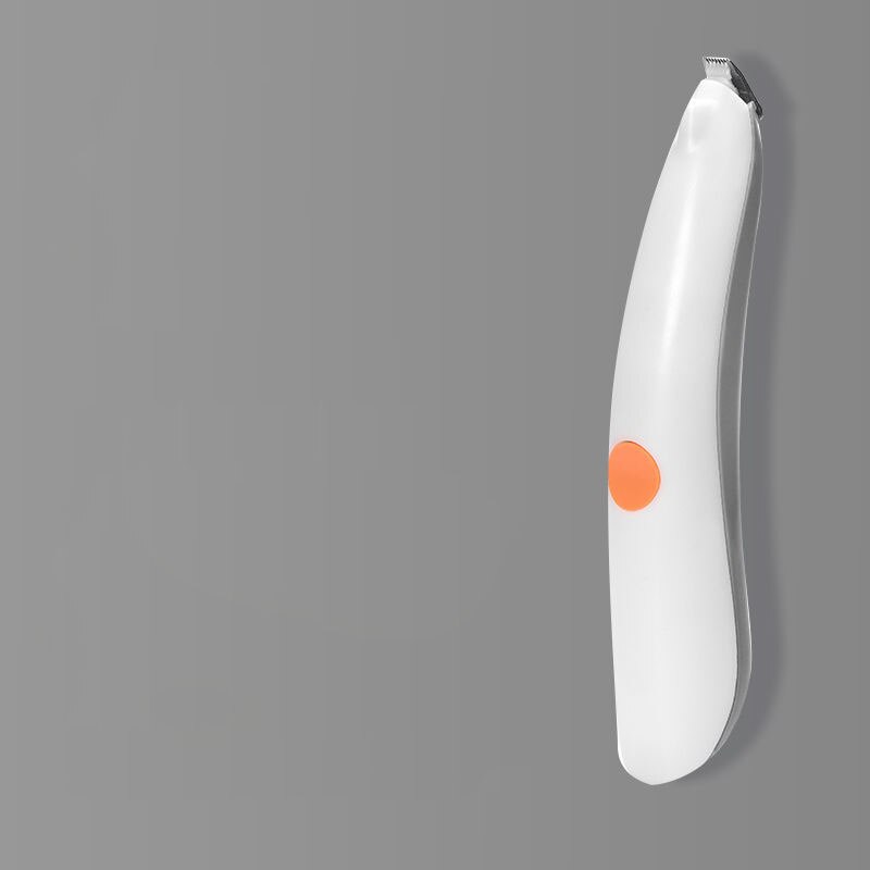 Tondeuse professionnelle pour les pieds des animaux de compagnie, accessoire de toilettage pour chiens, rasoir pour couper les poils des fesses, des oreilles et des yeux, avec lumière: GRAY