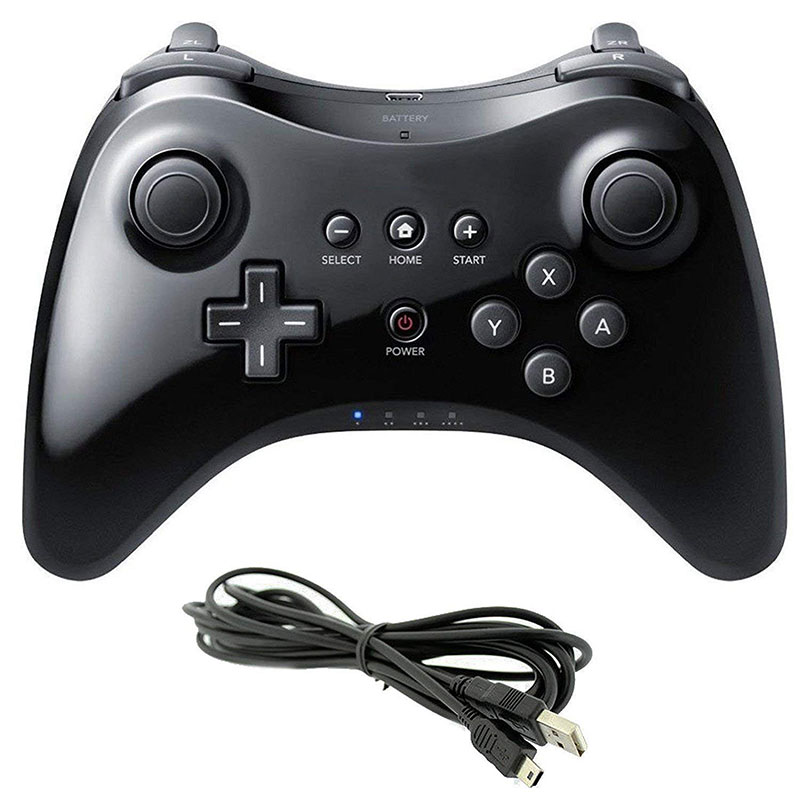 Classic U Pro Gamepad Bluetooth Wireless Remote Controller Dual Analog USB Gaming Joystick For Nintendo Wii For U Pro Game
