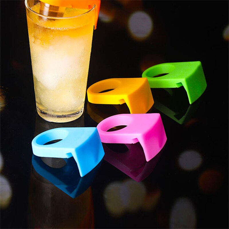 Aixiangru–boucle de bouteille de Cocktail en plastique,porte-bouteilles de vin sur tasse en verre,porte-bouteille de bière, outils de Clip de Bar 1 pièce