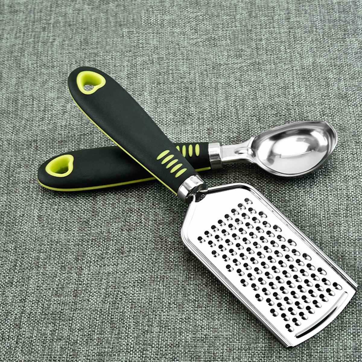 7pcs Cooking Tools Set Premium Stainless Steel Kitchen Cooking Utensils Set Grater Ball Digger Garlic Press Turner Kitchen Tools
