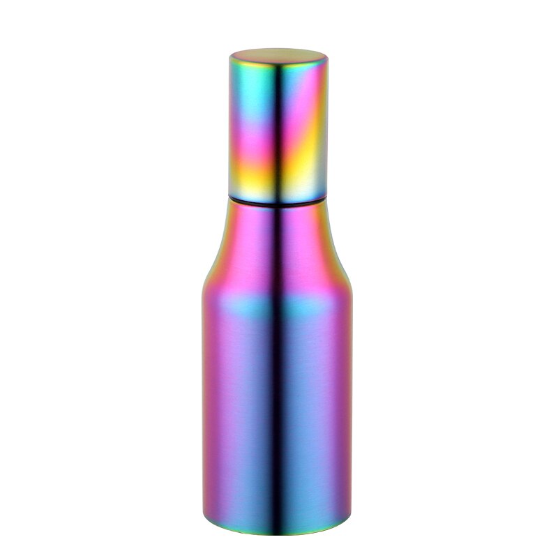 Aparelho para cozinha de aço inoxidável, à prova de vazamento, com tampa, pote, tempero, pote, vinagre, molho, garrafa, óleo à prova de poeira kit de dispensador de utensílios: Rainbow no.0-1pc