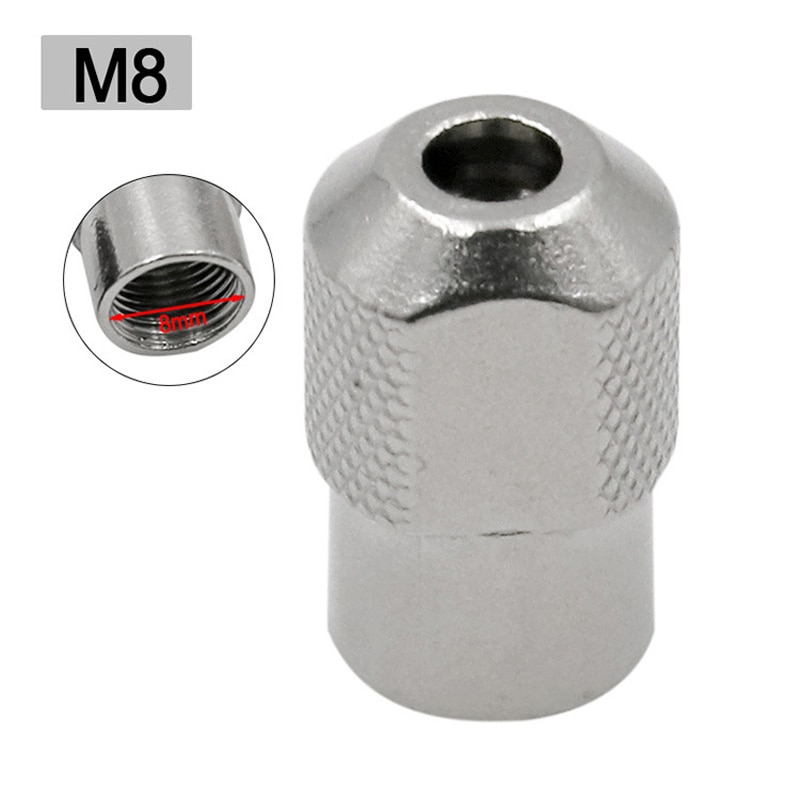 4 Stks/set M7 M8x0.75 Elektrische Chuck Rotary Tool Accessoires Multi Chuck Met Wrench Keyless Sneller Bit Swaps Dremel Rotary Gereedschap