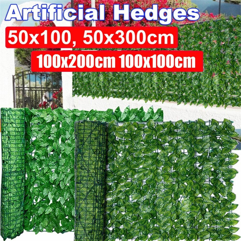 Artificial Ivy Privacy Fence Screen Artificial Hedges Fence and Faux Ivy Vine Leaf Decoration for Outdoor Decor Garden