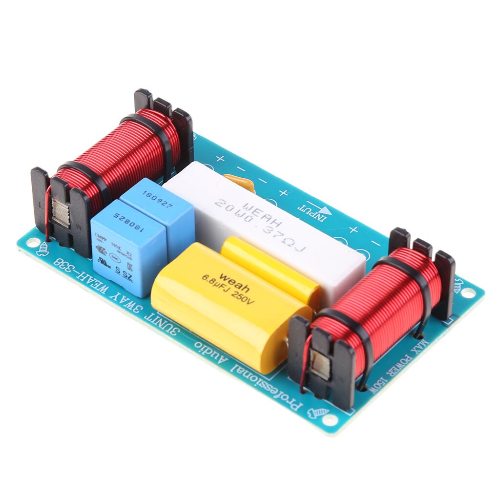 WEAH-338 3 Way 120W Speaker Frequency Divider Loudspeaker Crossover Filter