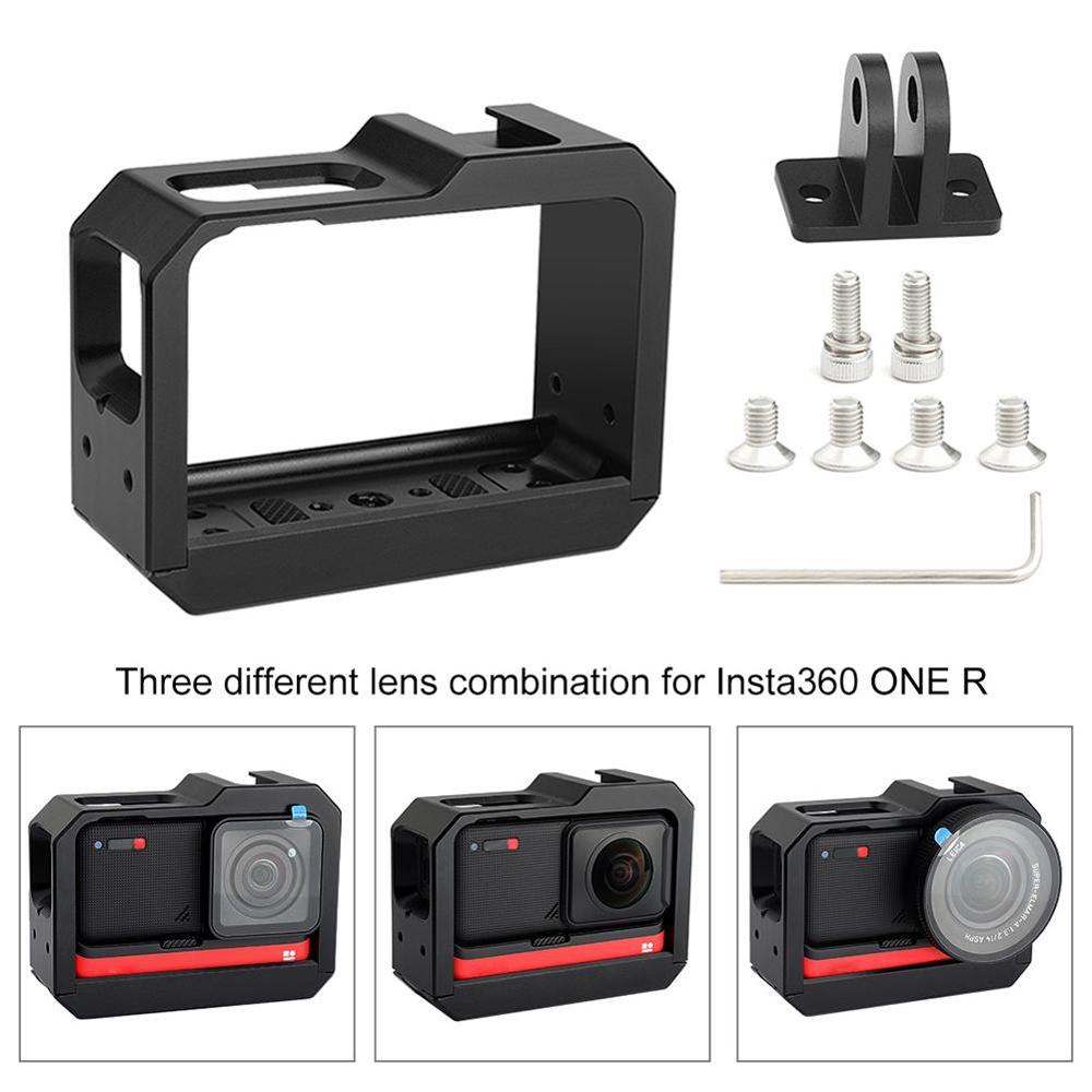 Funda carcasa subacuática TELESIN 45M, funda protectora resistente al agua para Insta360 ONE R 360 Edition, accesorios para cámara