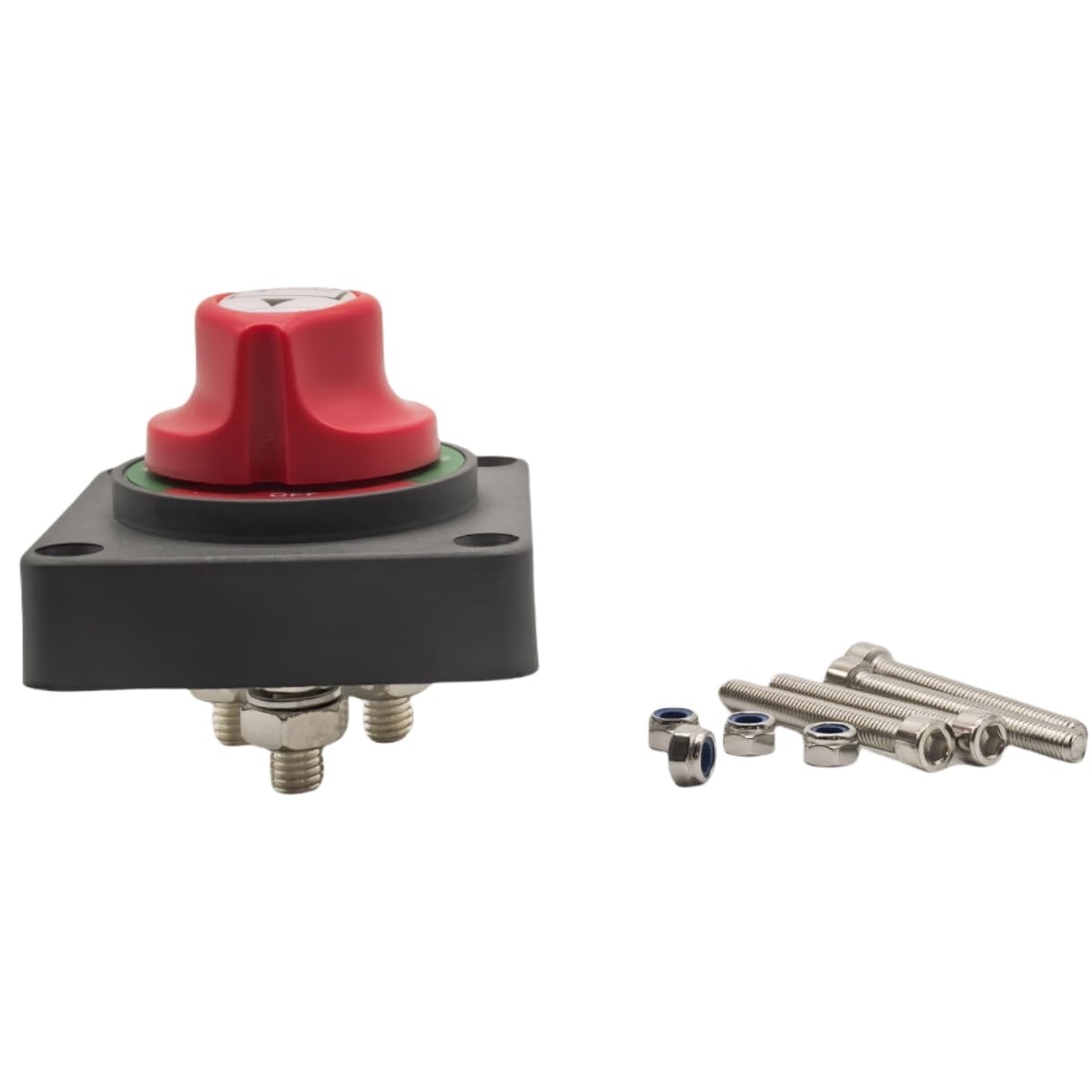 Batterieschalter, 1–2-Pun, 12 V, 24 V, 48 V, 600 A, Hochstrom-Aus-Schalter, Trennisolator für LKW, Fahrzeug, Anhänger, Wohnmobil, Boot, Yach