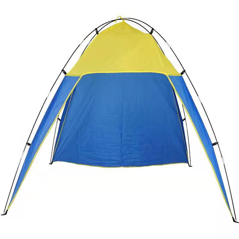 Outdoor Shelter Ultralight Tarp Camping Survival Sun Mat Shelter Beach Waterproof Shelter Multifunctional Rain Beach Awning: Blue