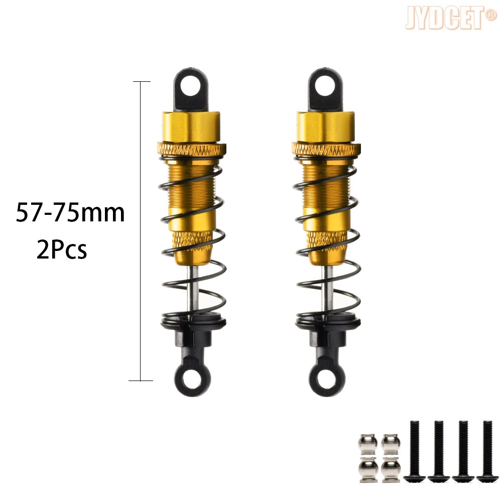 Amortisseur d'huile en alliage d'aluminium 75MM 80MM 90MM, pour voitures RC 1/10 adultes Tamiya CC01 Axial SCX10 D90: Bourgogne