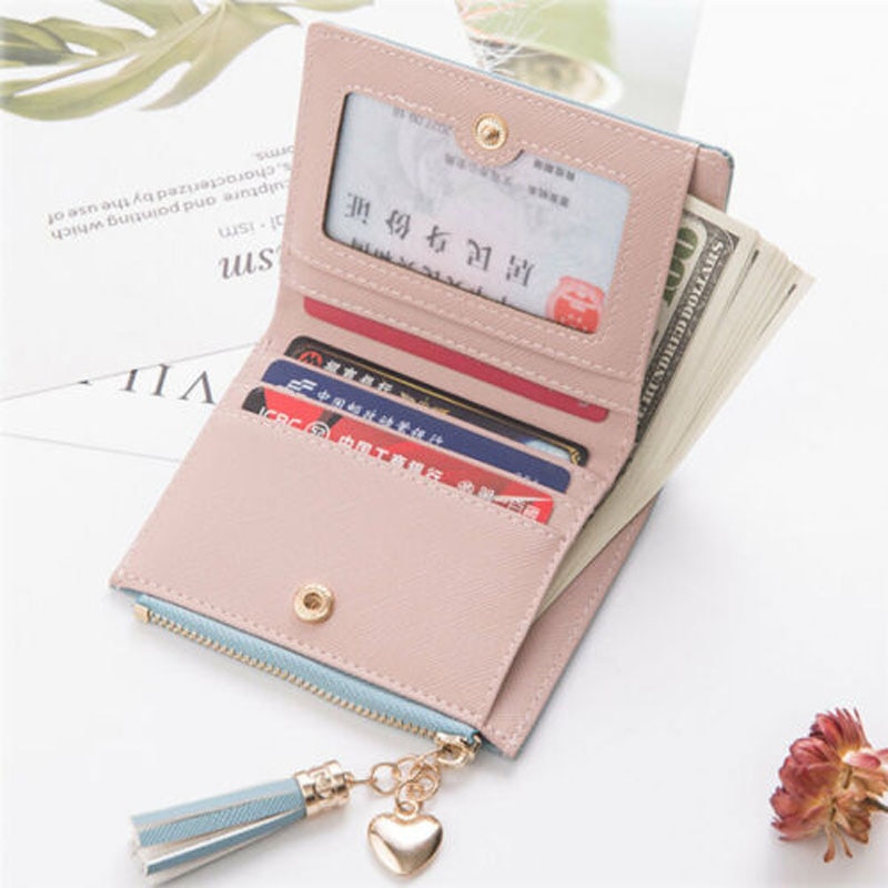 Brand US Women Girls Short Wallet Coin Purse Organizer Pocket Small Credit Card Holder