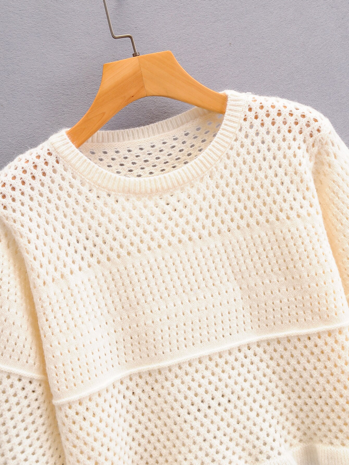 Brand Vrouwen Lady Trui Computer Gebreide Casual Korte Schouderophalen O-hals Effen Half Polyester Standaard