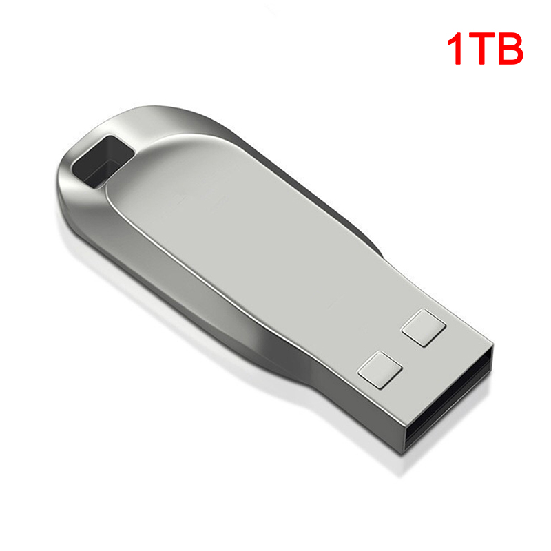 Usb 3.0 2TB Metal Pen Drive 1TB Cle Usb Flash Drives Pendrive Waterproof TYPE-C Memoria Usb Flash Disk Stick: WHITE