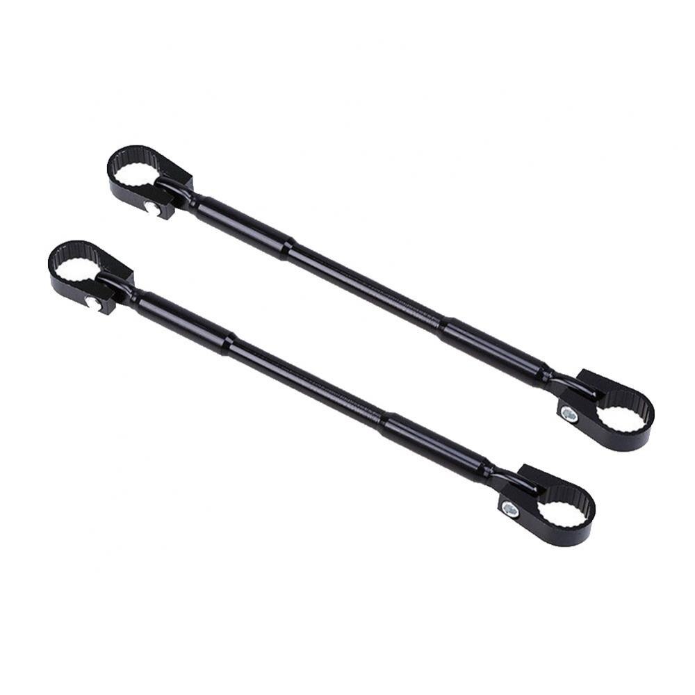 2Pcs 22mm Universal Motorcycle Aluminium Alloy Strengthen Handlebar Balance Handlebar Crossbar Motocross Handle Bar Accessories: Black