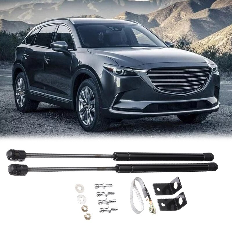 2Pcs Car Engine Hood Lift Support Shock Strut Damper For Mazda CX-9 CX9