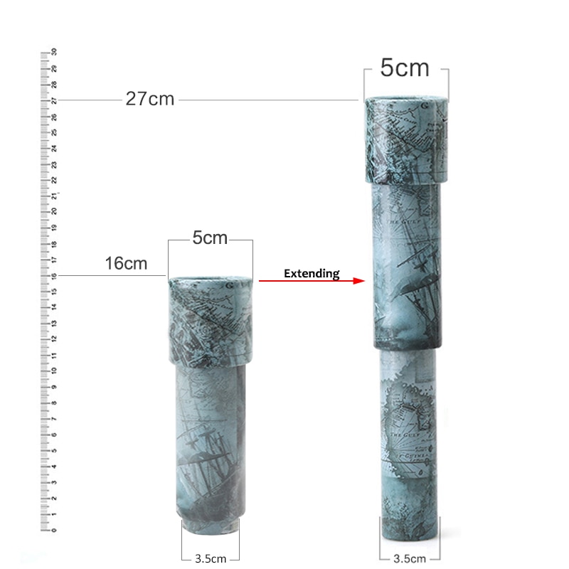 3 segmente Große Erweiterbar Rotierenden Kaleidoskop 27 cm Einstellbare Länge Phantasie Bunte Quaddel freundlicher Autismus Kind Spielzeug (W0