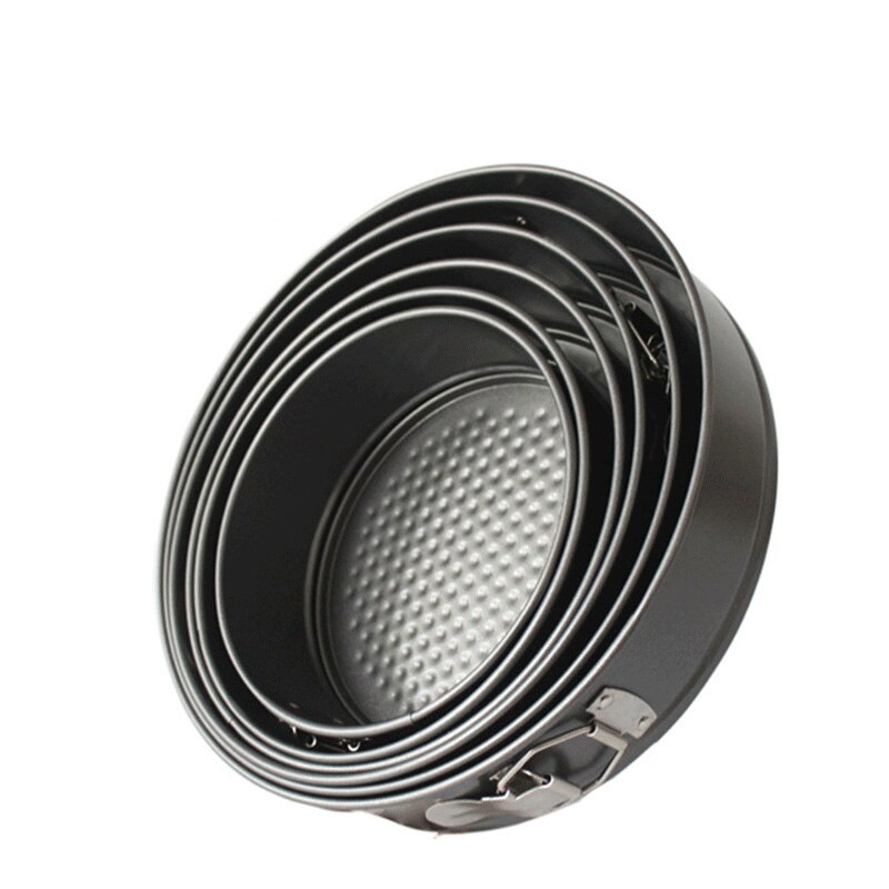 Panelas de cozimento antiaderente de aço carbono bolos moldes bandeja de metal redondo bolo assadeira removível fundo bakeware ferramentas de cozimento de bolo