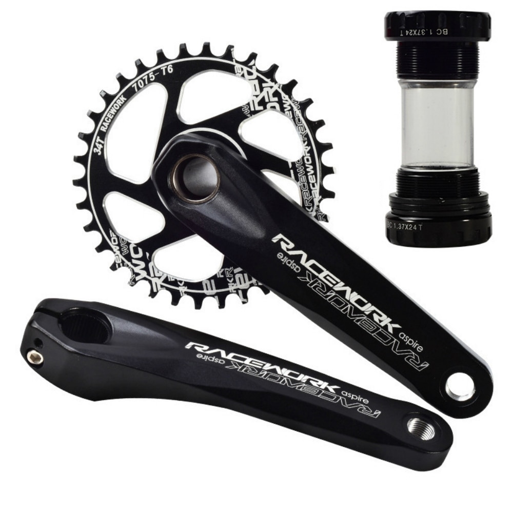 Mountain Bike Crankset 170mm Aluminum Alloy GXP Crankset MTB Road Bike Crank BMX Fixed Gear Biecycle Accesorios for SRAM Systems