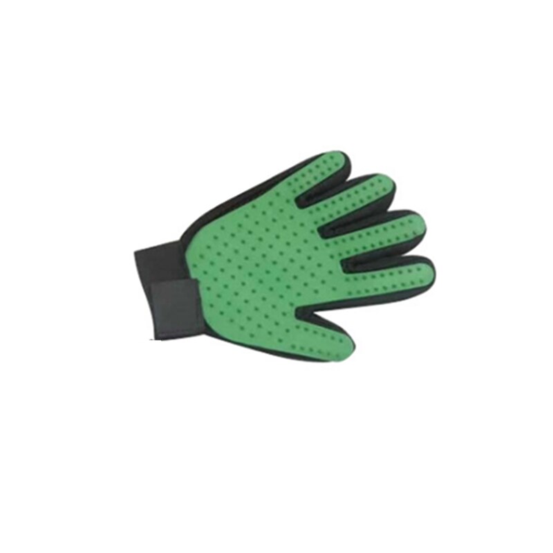 Kat Haar Handschoenen Siliconen Handschoenen Hond Haar Handschoenen Kat Haar Handschoenen Huisdier Schoonmaken Handschoenen Massage Borstel: Green / Right hand