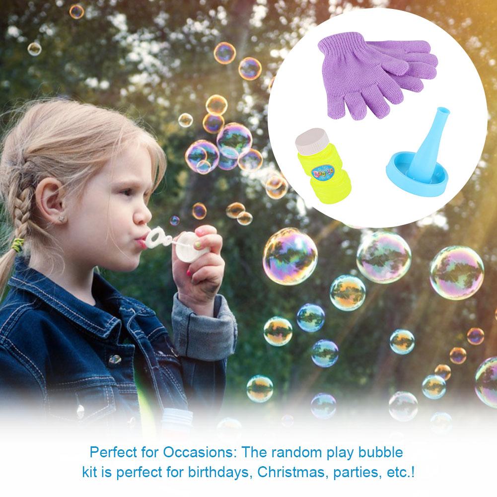 Magic Bubble Set Hand-Gemaakt Veilig Palm Bellen Met Bubble Handschoenen Lade Oplossing Blower Voor Kid Spelen Mode Outdoor speelgoed