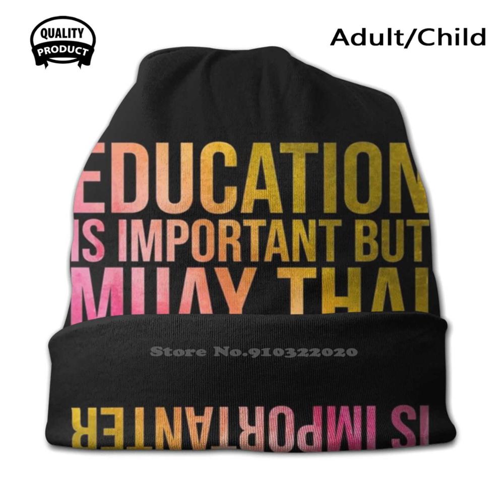 Muay Thai – écharpe de Sport en aquarelle, cyclisme, ski, randonnée, Camping, Muay Thai, boxe thaïlandaise: Knit Hat / Child Size