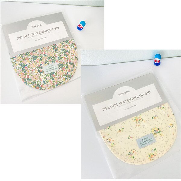 Baby and Little Kid Waterproof Bib Waterproof Drool Daby Feeding Supplies Lovely Cartoon Pattern Floral and Goose: 3