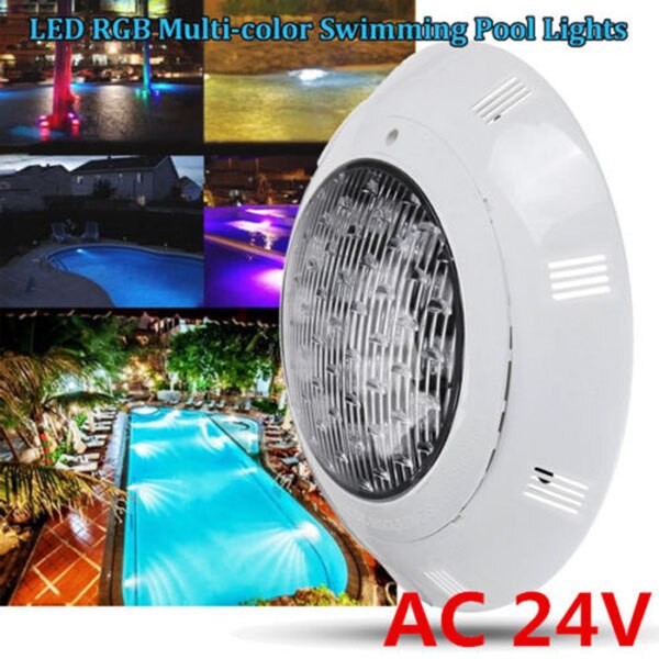 7 Kleuren 24V 18W Led Rgb Onderwater Zwembad Helder Licht/Afstandsbediening