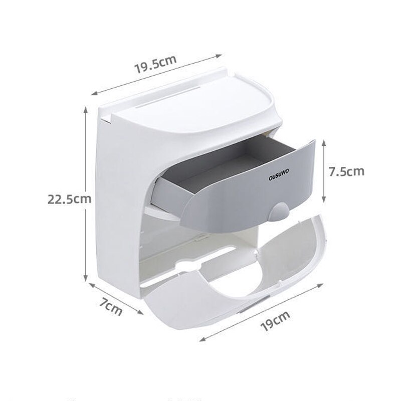 Toilet Tissue Box Toilet Paper Holder Plastic Waterproof Paper Dispenser For Toilet Home Storage Box Bathroom Accessories