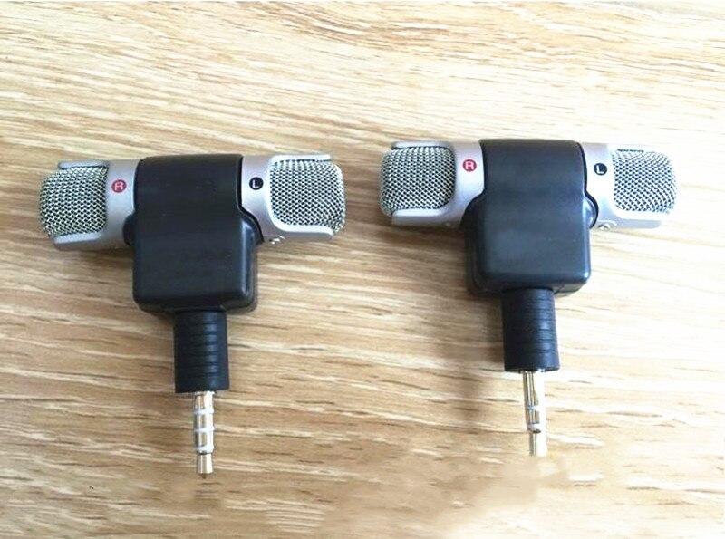 Portable Wireless Microphone Stereo Mic 3/4 Pin 3.5mm Jack for Laptop Recording Studio Interview Smartphone for IPhone Android
