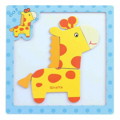 Cartoon Animal Magnetic Puzzles and Drawing Board Children Wooden Toys Writing Jigsaw Homeschool Supplies Educational Baby: Silver