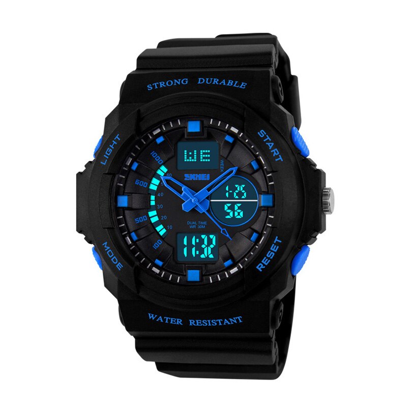 Kids Watches Sports Quartz Children Digital Watch Relojes SKMEI Brand Outdoor Quartz-Watches Boys Wristwatches: 1008 women blue