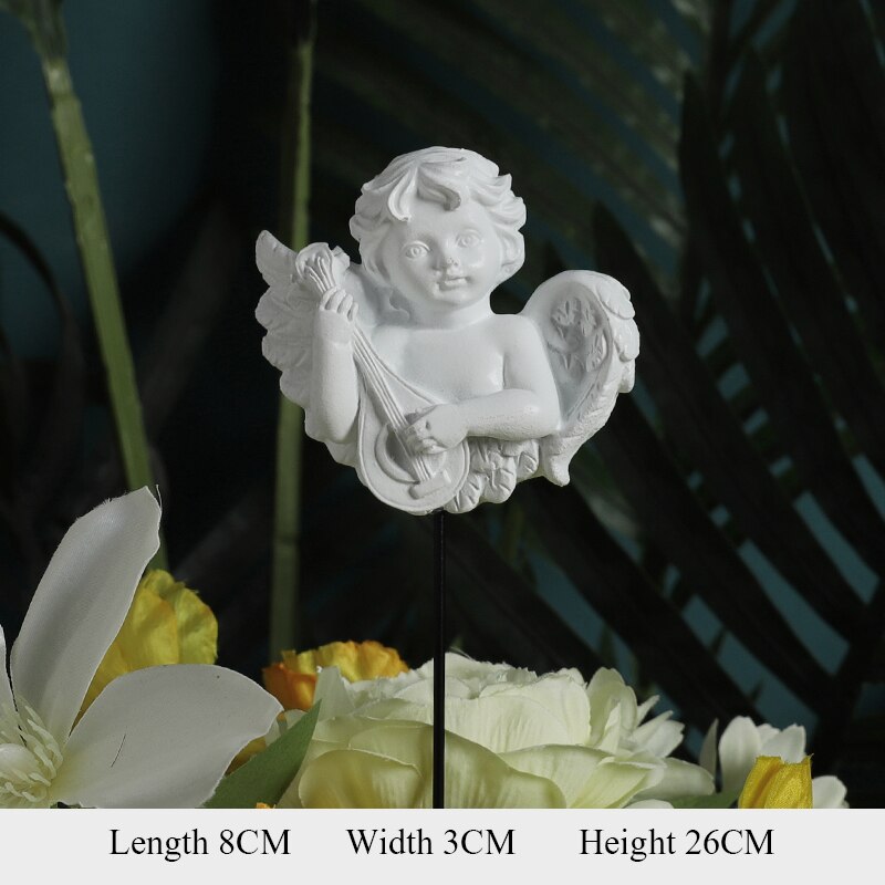 Angel Flower Potted Ornaments Home Garden Ornaments Flower Pot Decoration: Rose