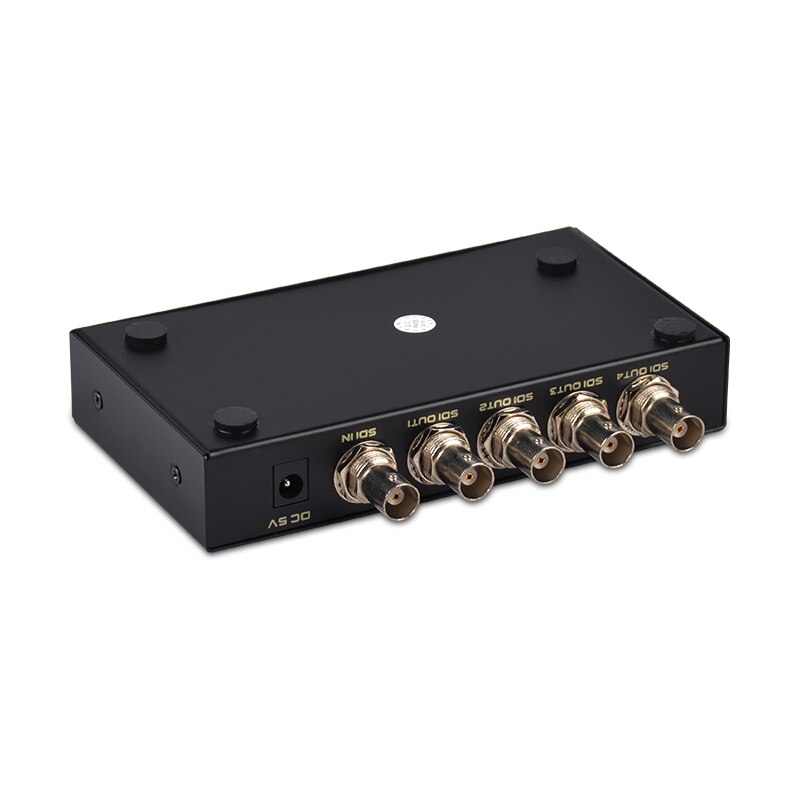 SDI Splitter 1x4 Multimedia Split Extender Full HD 1080P SDI 4 Ports Splitter SD-HD 3G-SDI for TV SDI Camera