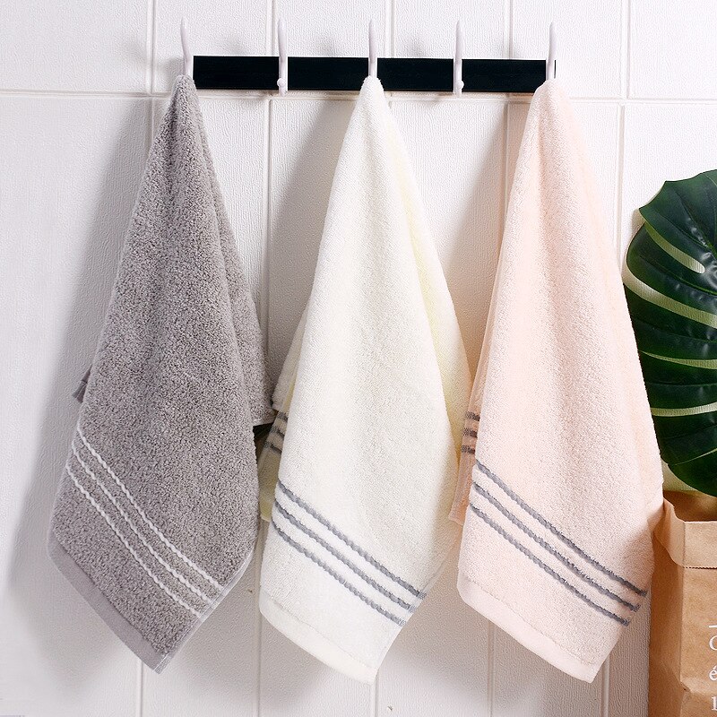 Puur Katoen Zachte Handdoek Quick-Absorberende Schone Volwassen Gezicht Wassen Handdoek Gebruikt Voor Familie Reizen Gezicht Handdoek Lange Geniete katoen 34x74cm
