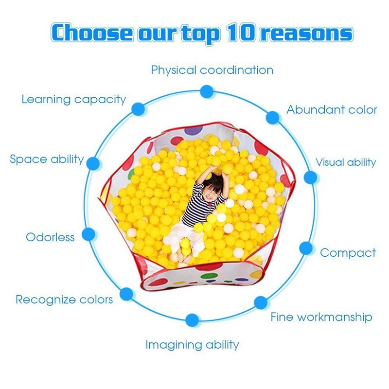 Ocean ball pit baby kravlegård børn legetøj telt bold pool udendørs legetøj til børn ballenbak