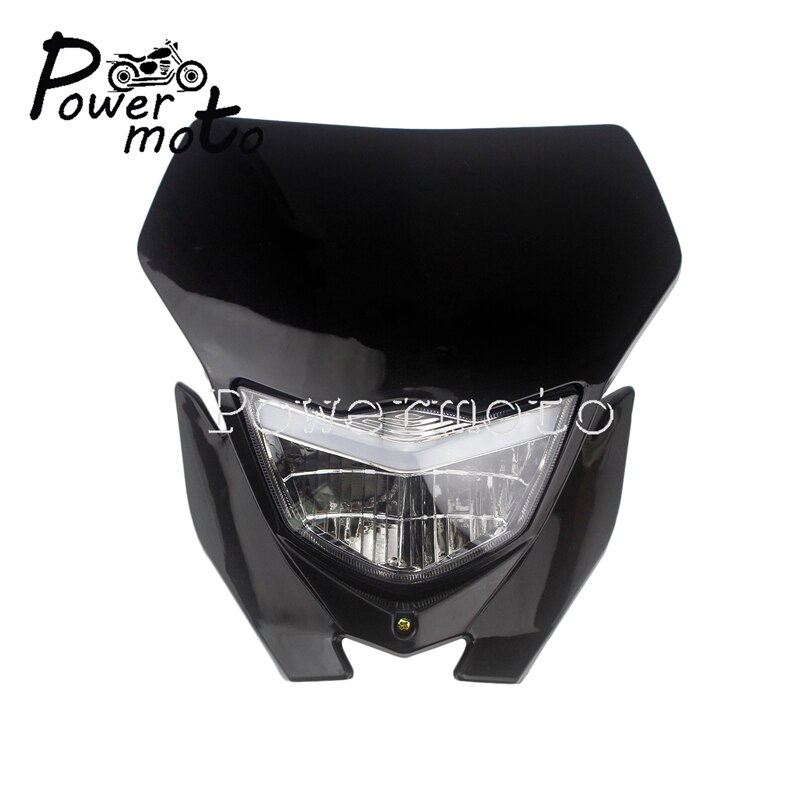 For Yamaha WR450F WR250R Universal MX Dual Enduro Headlight LED Head Lamp Hi Lo Running Light YZ450F YZ426 TT-R TTR 125