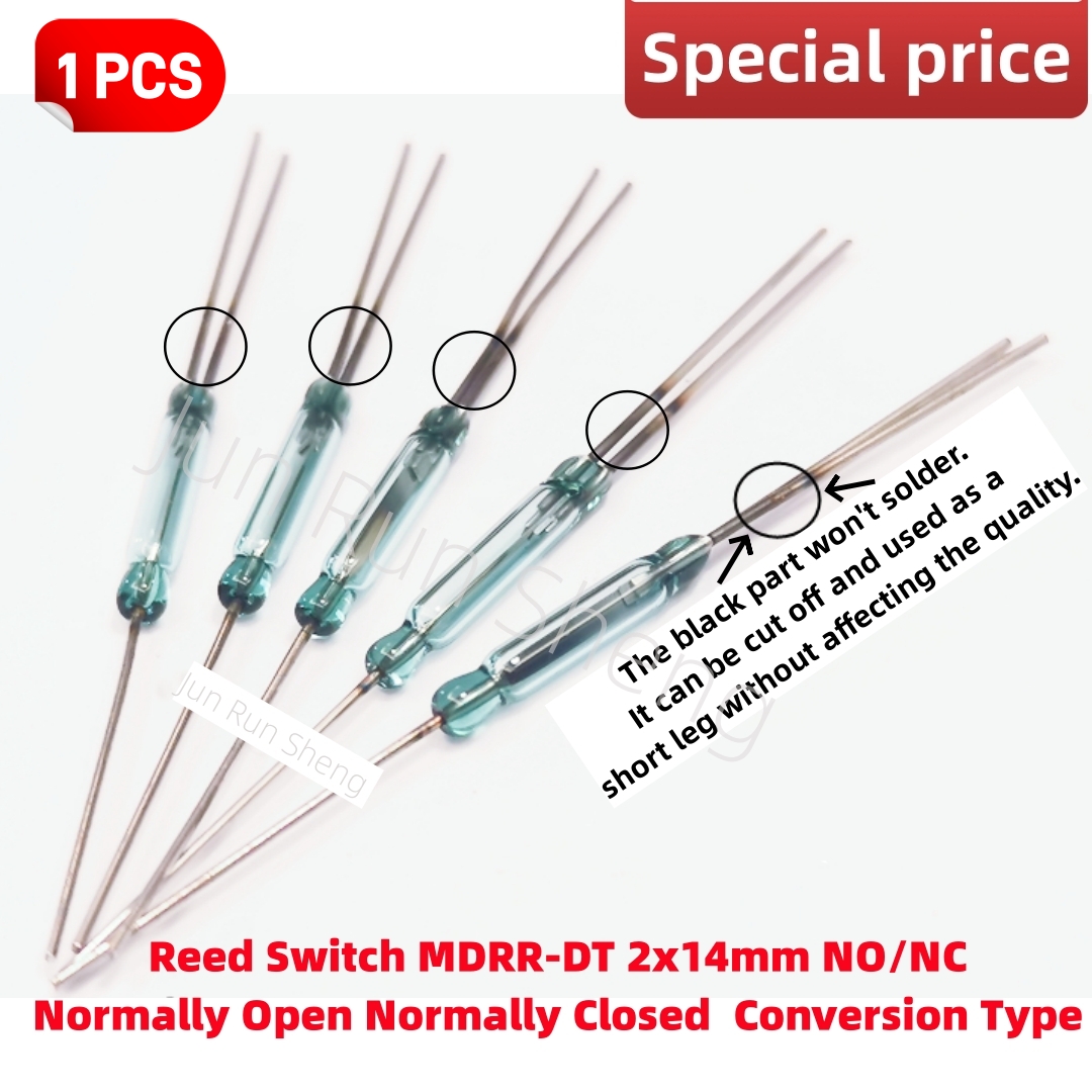 Reed Switch NO/NC SPDT MDRR-DT SMD MDSM-DT RI-90 ORT551 HYR1555 14M 3pin Normally Open/Closed Conversion Magnetic Contact Sensor: Red