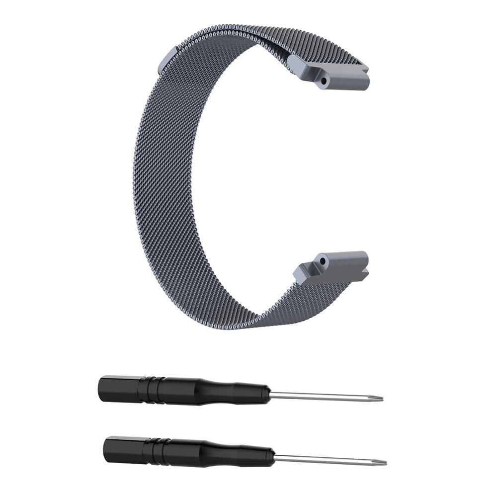 Magneettinen ranneke garmin forerunner 235/220/230/620/630/735xt/ approach  s20 s5 s6 -kellolle, metallinen ranneke, correa-ranneke