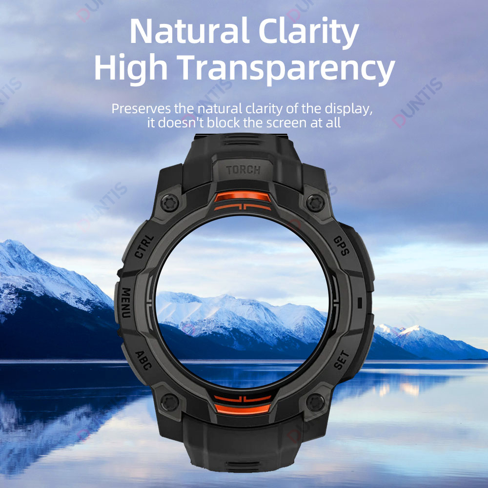 Screenprotector voor Garmin Instinct 3 AMOLED & SOLAR 50 mm 45 mm 3D gebogen schermbeschermer Ultra-HD beschermfolieaccessoires