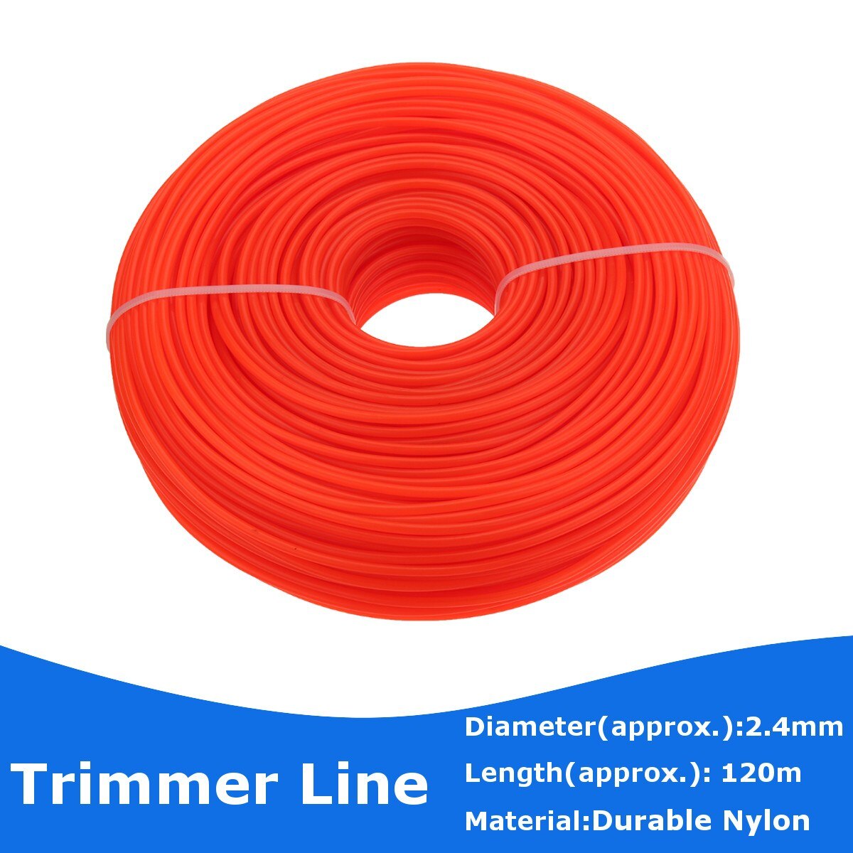 2.4mm * 120 m Nylon Trimmer Lijn Klopper Snipper Wire Cord Bosmaaier Bosmaaier