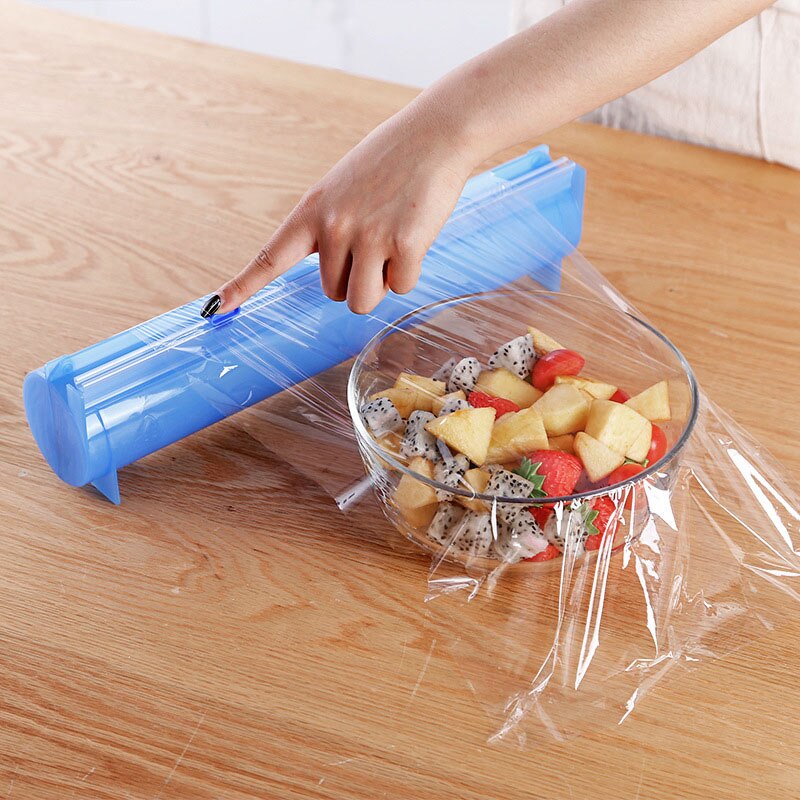 Plastic Wrap Dispenser Aluminiumfolie Houder Box Voor Snijden Film Voedsel Wrap Vershoudfolie Snijder Keuken Film Organizer