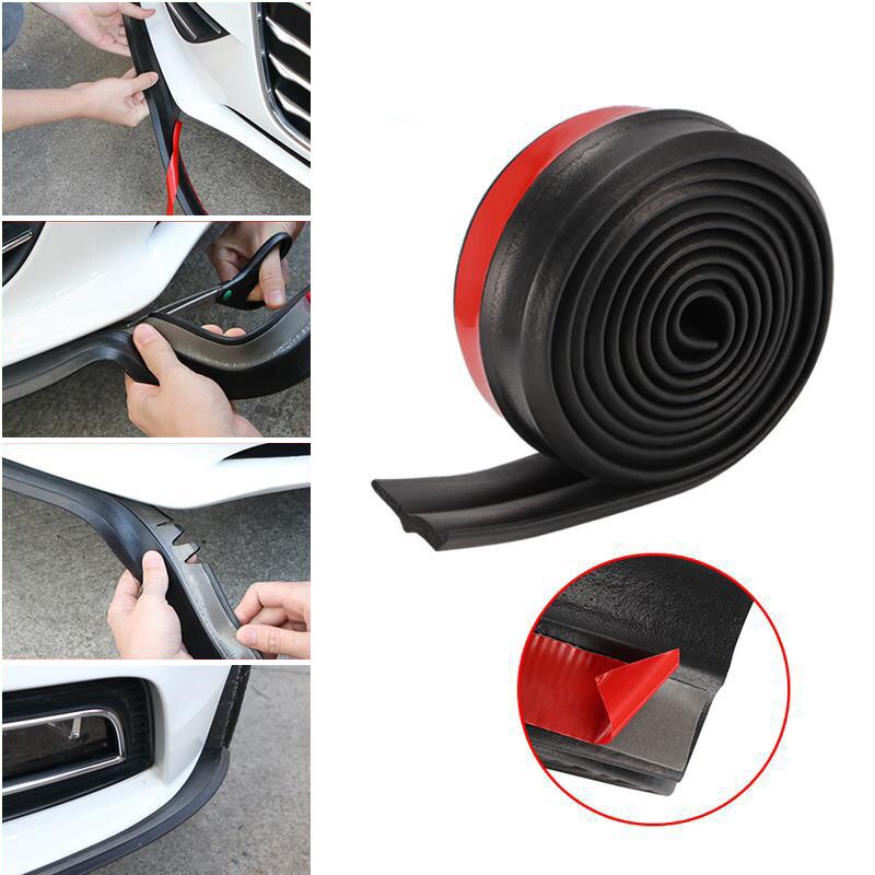 2.5m Car Front Bumper Front Spoiler Car Air Dams Improve The Grip of