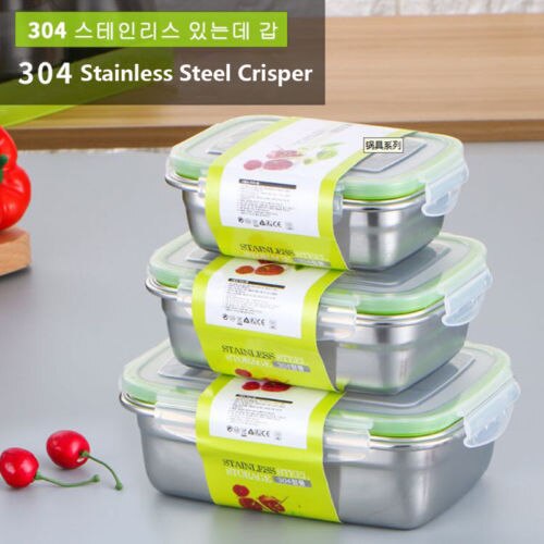 US Stainless Steel Thermal Insulated Lunch Box Bento Food Container Layer Storag