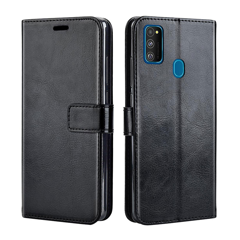 Funda de cuero con tapa de lujo para Samsung Galaxy A21S, funda trasera de 6,5 pulgadas A 21 S A21 S para Samsung A21S