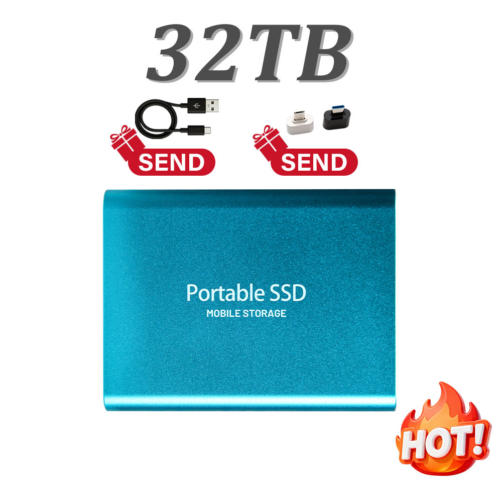 USB 3.1 portable solid-state drive 1TB external portable hard drive 2TBSSD 4TB high solid-state storage, suitable for la: Dark Grey